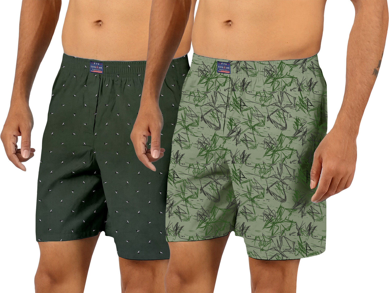 Image of FTX Pack of 2 Printed Men Boxer