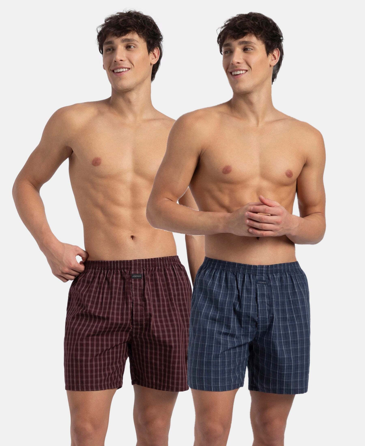Image of JOCKEY Pack of 2 Checkered Men Boxer