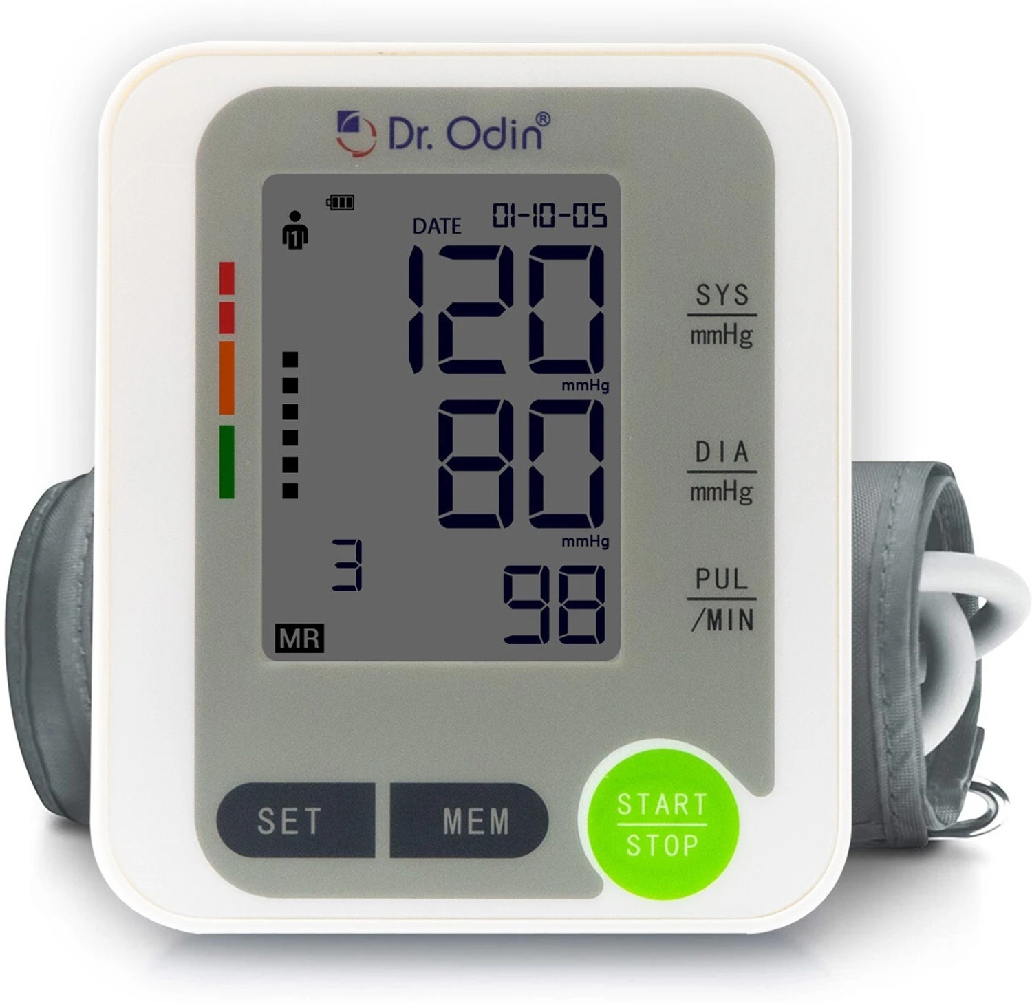 Dr. Odin BSX-516 Blood Pressure Machine with Latest Technology, Support Two Users, WHO Function Bp Monitor