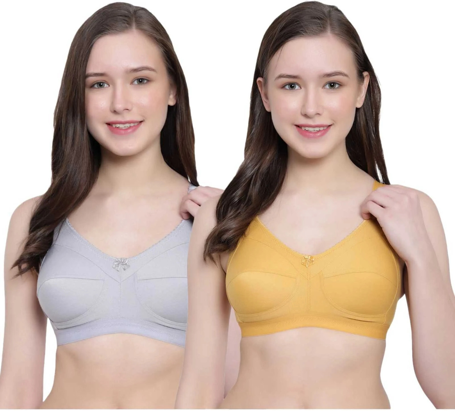 Image of Trylo Women Full Coverage Non Padded Bra (White)