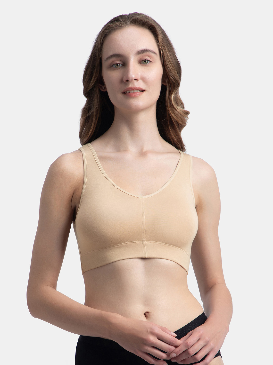 Image of ZIVAME Women Full Coverage Lightly Padded Bra (Blue)