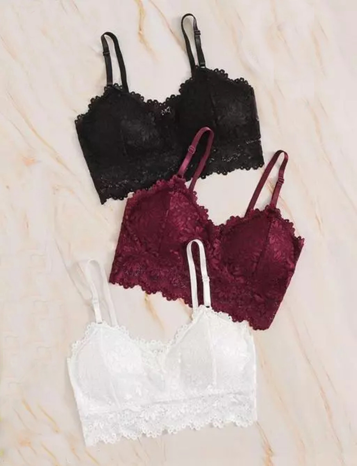 Image of VS Beauti Pack of 4 Women Bralette Lightly Padded Bra (Multicolor)