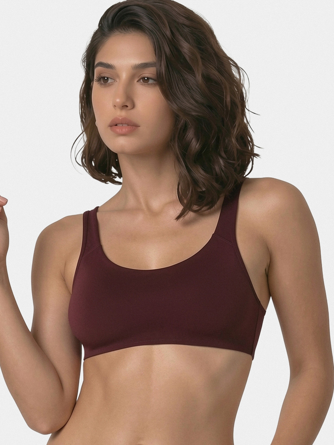 Image of VAN HEUSEN Women Cami Bra Non Padded Bra (Black)