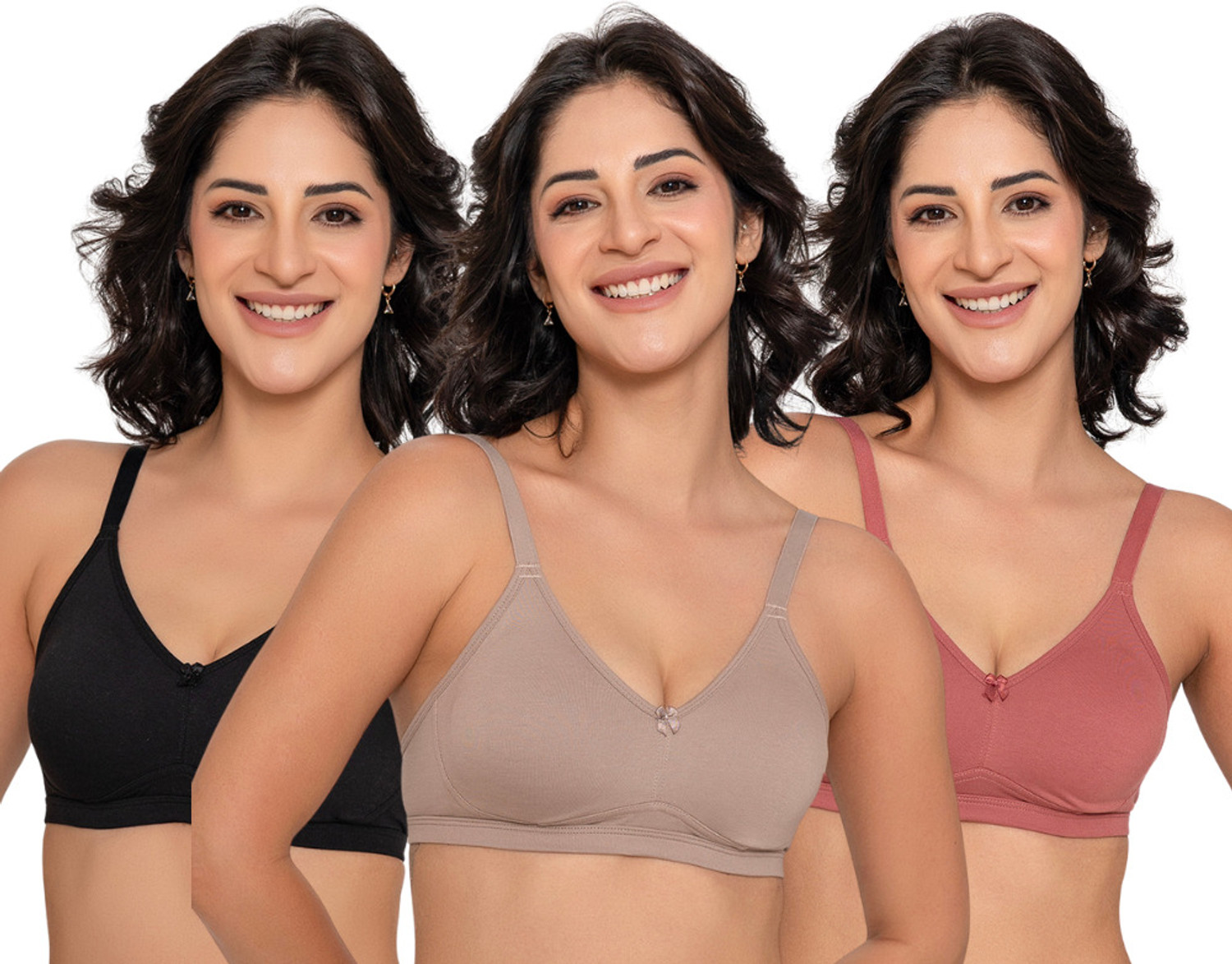 Image of VAN HEUSEN Women Full Coverage Non Padded Bra (Beige)