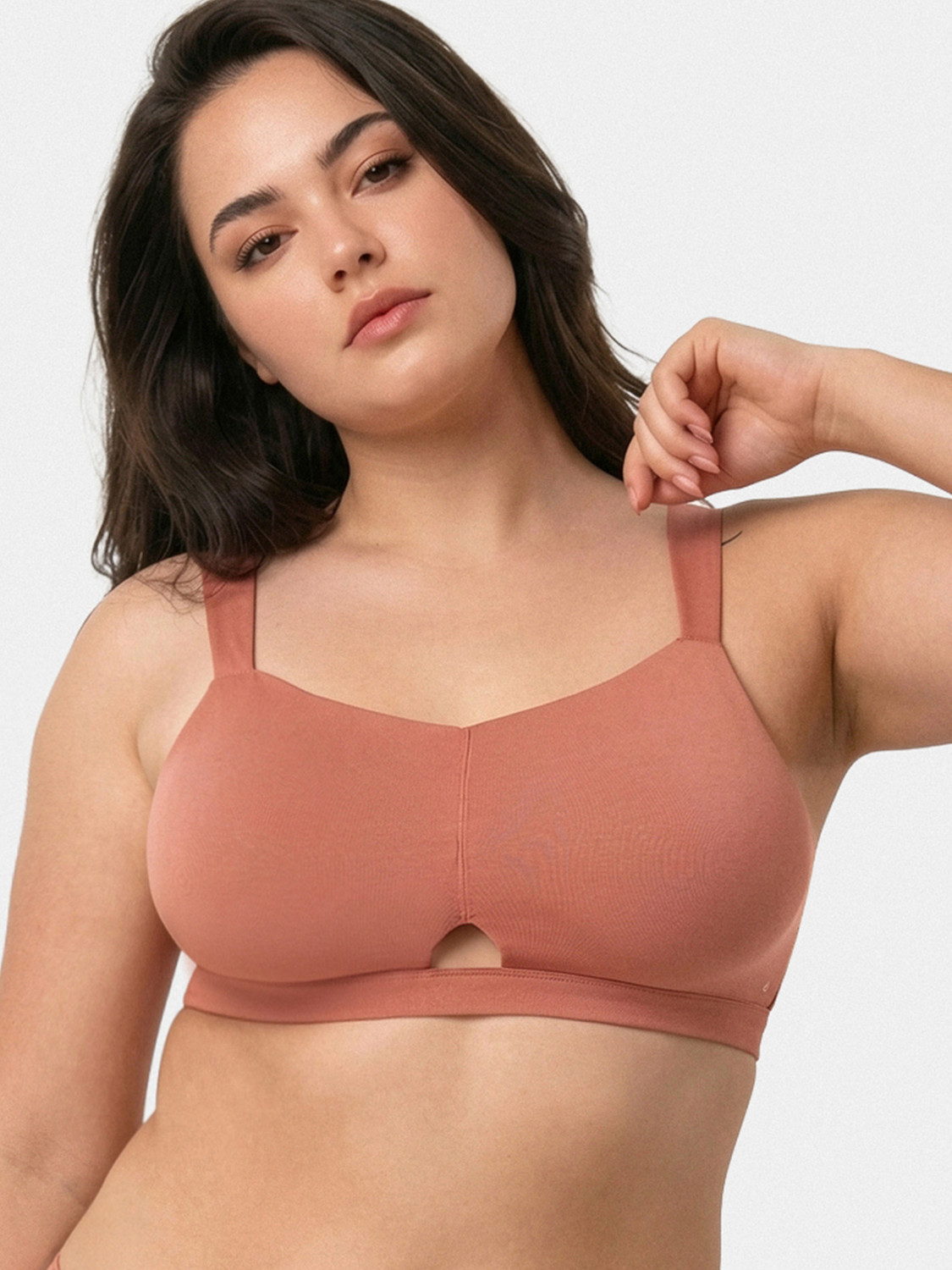 Image of ZIVAME Women Full Coverage Lightly Padded Bra (Pink)