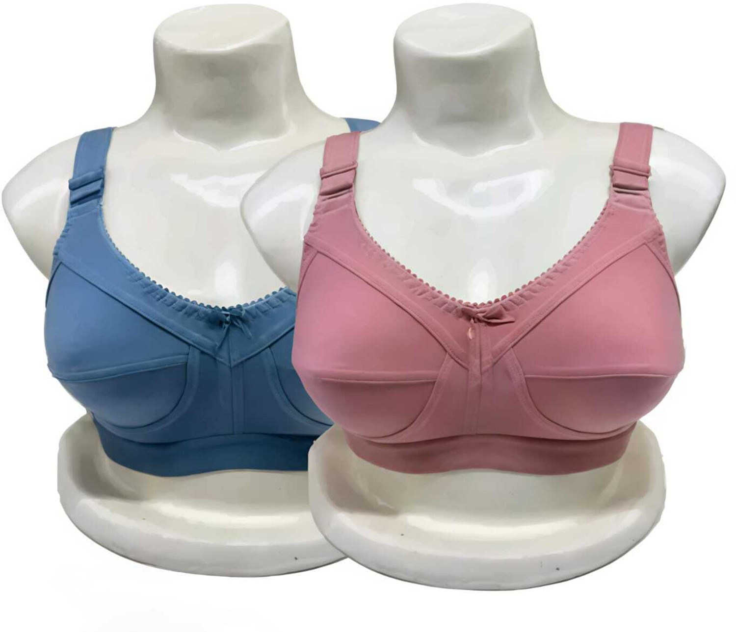 Image of Oumar Bibi Pack of 3 Women Minimizer Non Padded Bra (Multicolor)