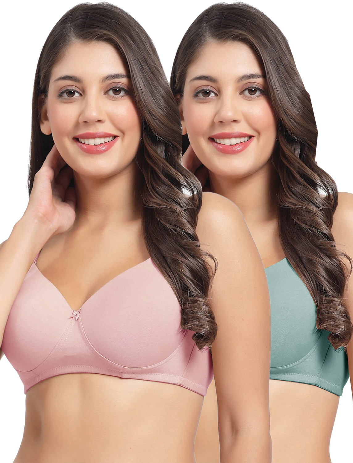 Image of Shyam Sons FLAIR Women Full Coverage Non Padded Bra (Pink)
