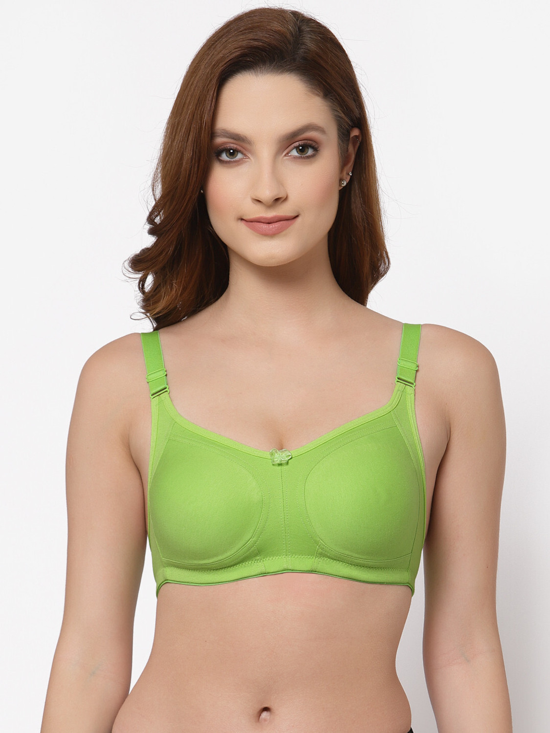 Image of Floret Women Minimizer Non Padded Bra (Yellow)