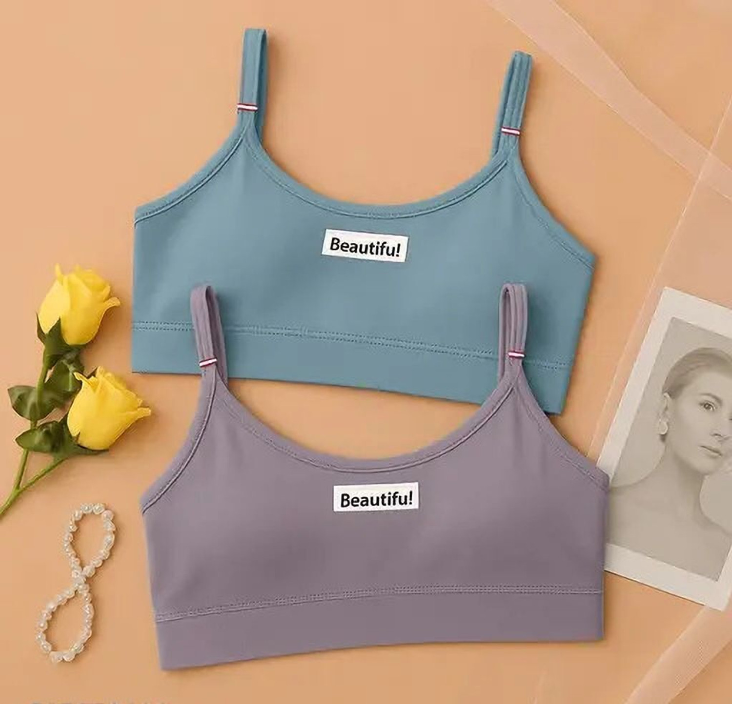 LASSIEGARB Women Sports Lightly Padded Bra Pack of 2 - Image 5
