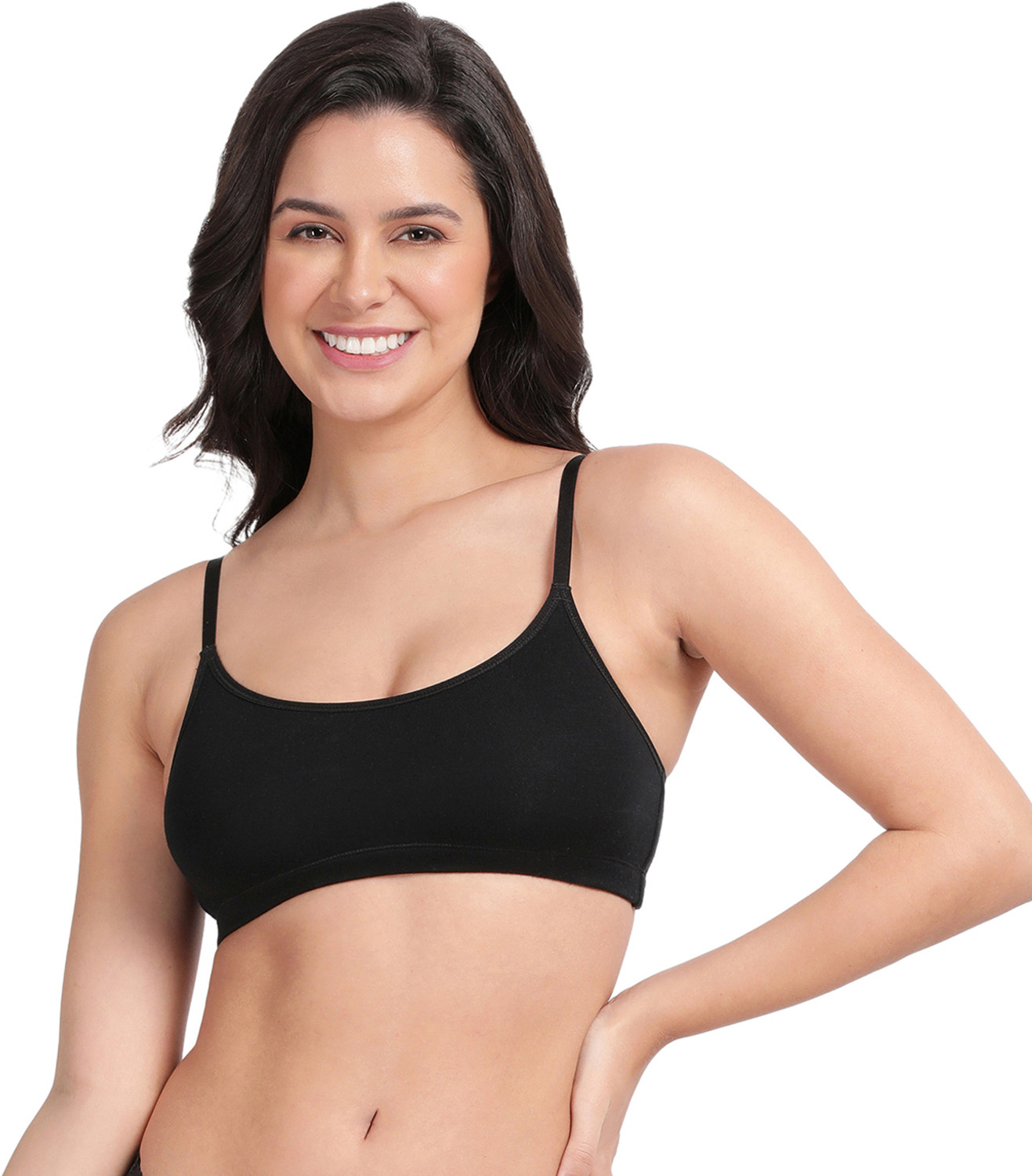 Image of VAN HEUSEN Women Cami Bra Non Padded Bra (Black)