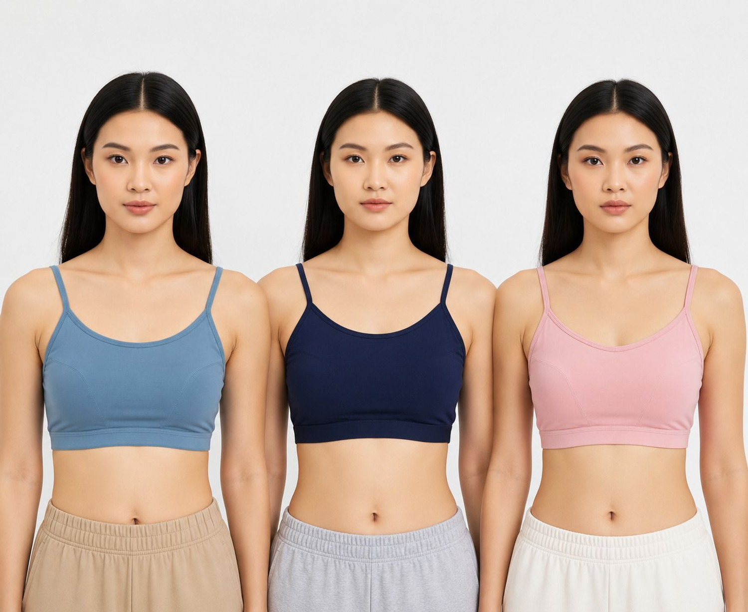 Image of VS Beauti Pack of 4 Women Bralette Lightly Padded Bra (Multicolor)