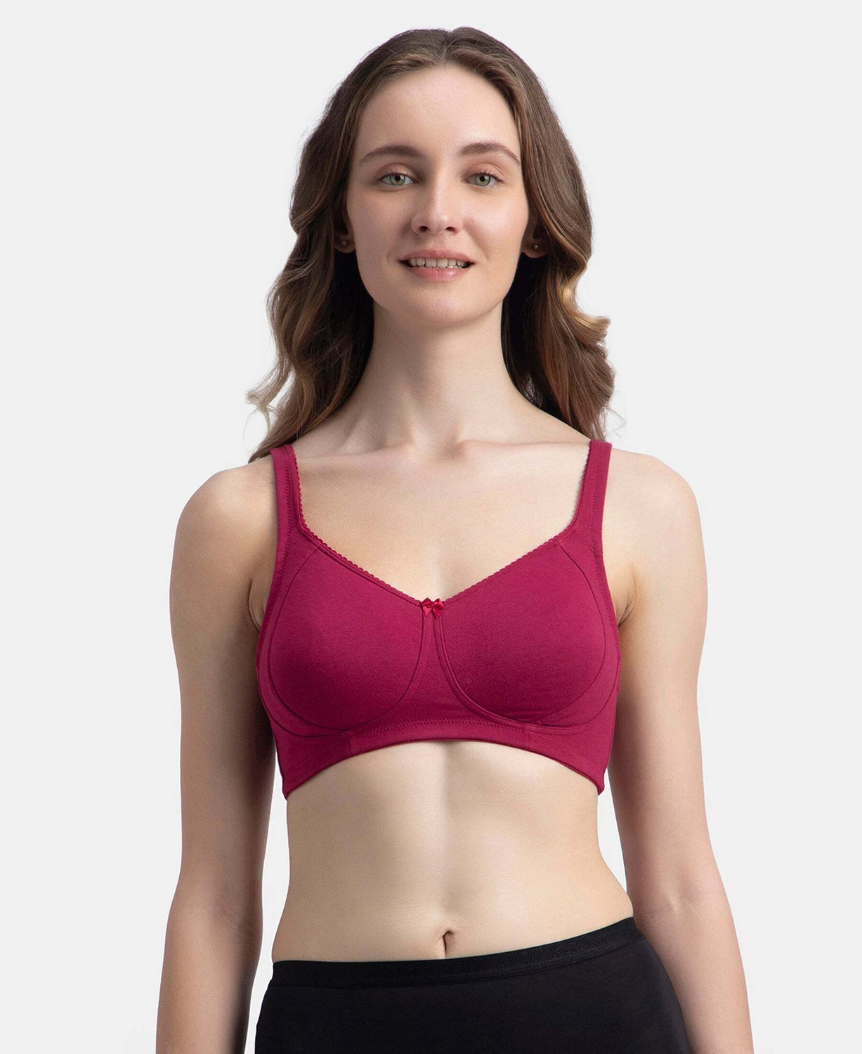 Image of VAN HEUSEN Women Full Coverage Non Padded Bra (Red)