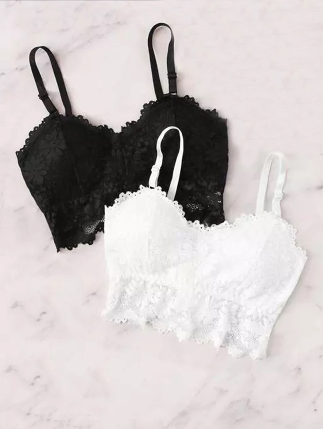 Image of VS Beauti Pack of 4 Women Bralette Lightly Padded Bra (Multicolor)