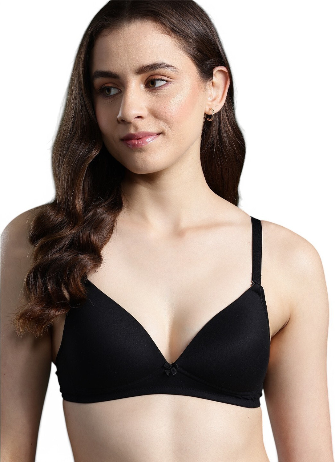 Image of Dressberry Women T-Shirt Lightly Padded Bra (Dark Blue)