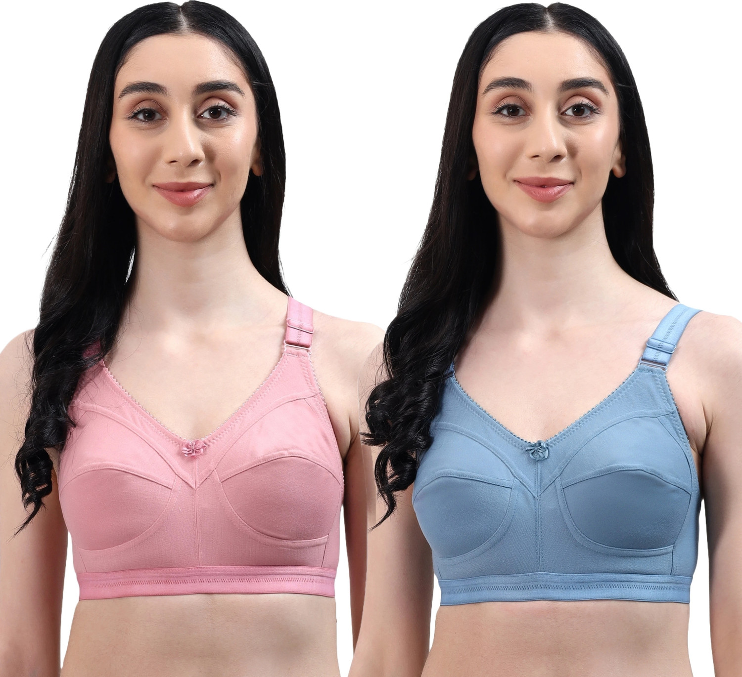 Image of Trylo Women Full Coverage Non Padded Bra (White)