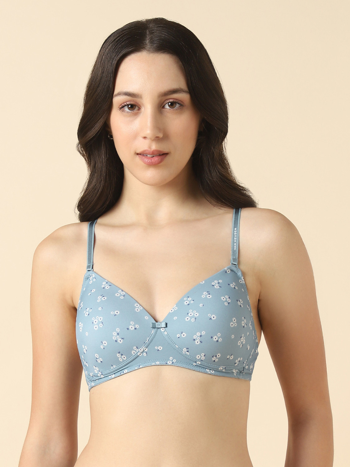 Image of VAN HEUSEN Women Full Coverage Non Padded Bra (Beige)