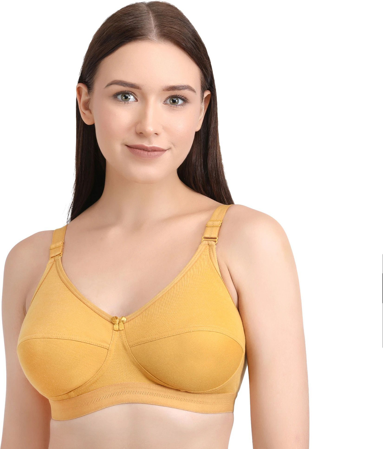 Image of Bella Beauty Women Cami Bra Non Padded Bra (Yellow)