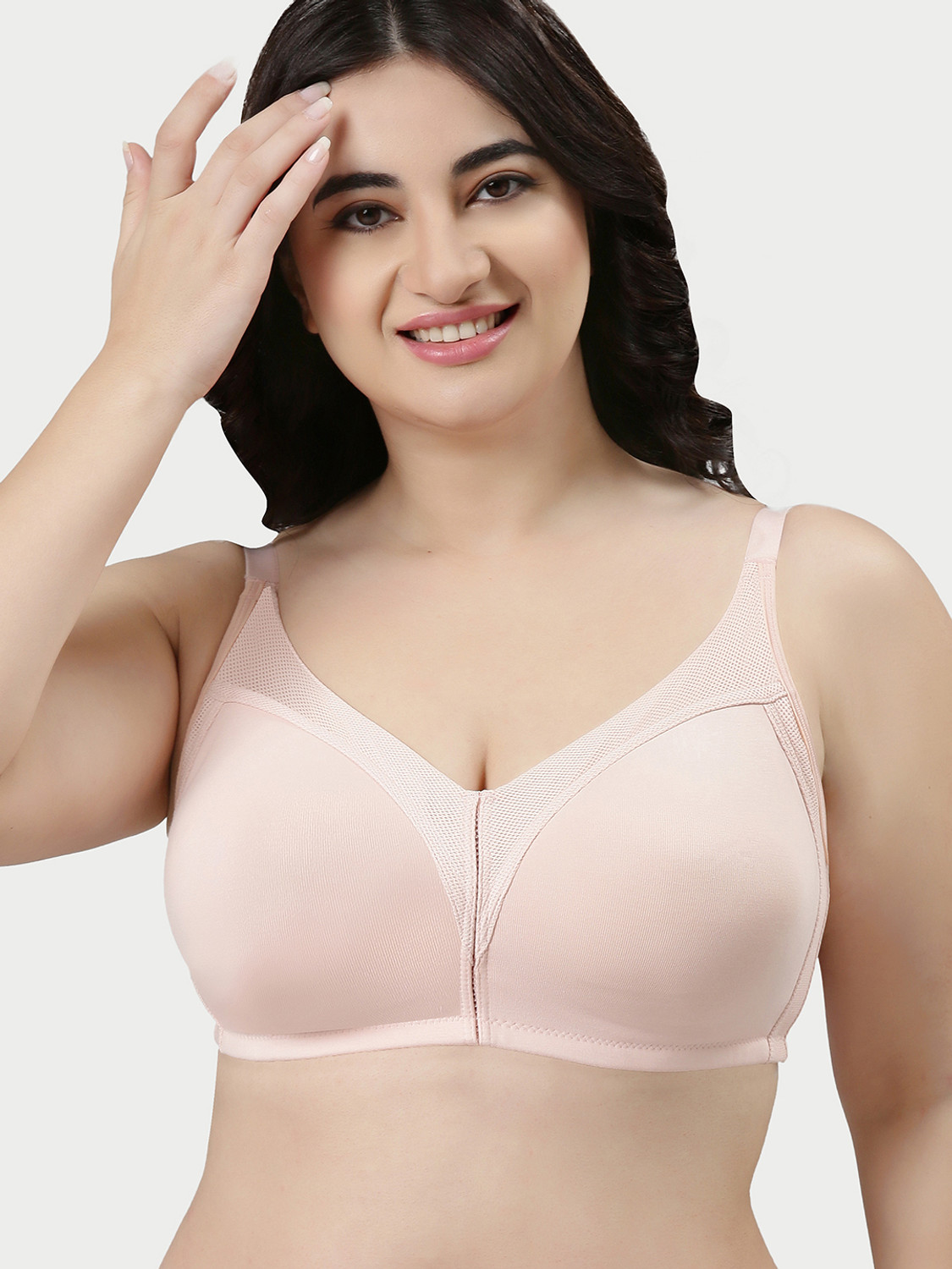 Image of ZIVAME Women Full Coverage Lightly Padded Bra (Pink)