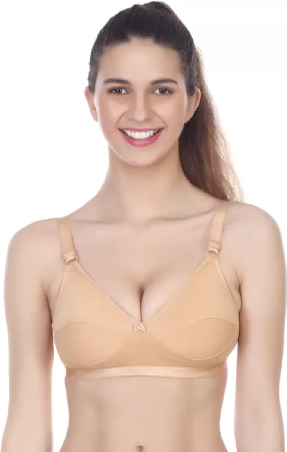 Image of Oumar Bibi Pack of 3 Women Minimizer Non Padded Bra (Multicolor)