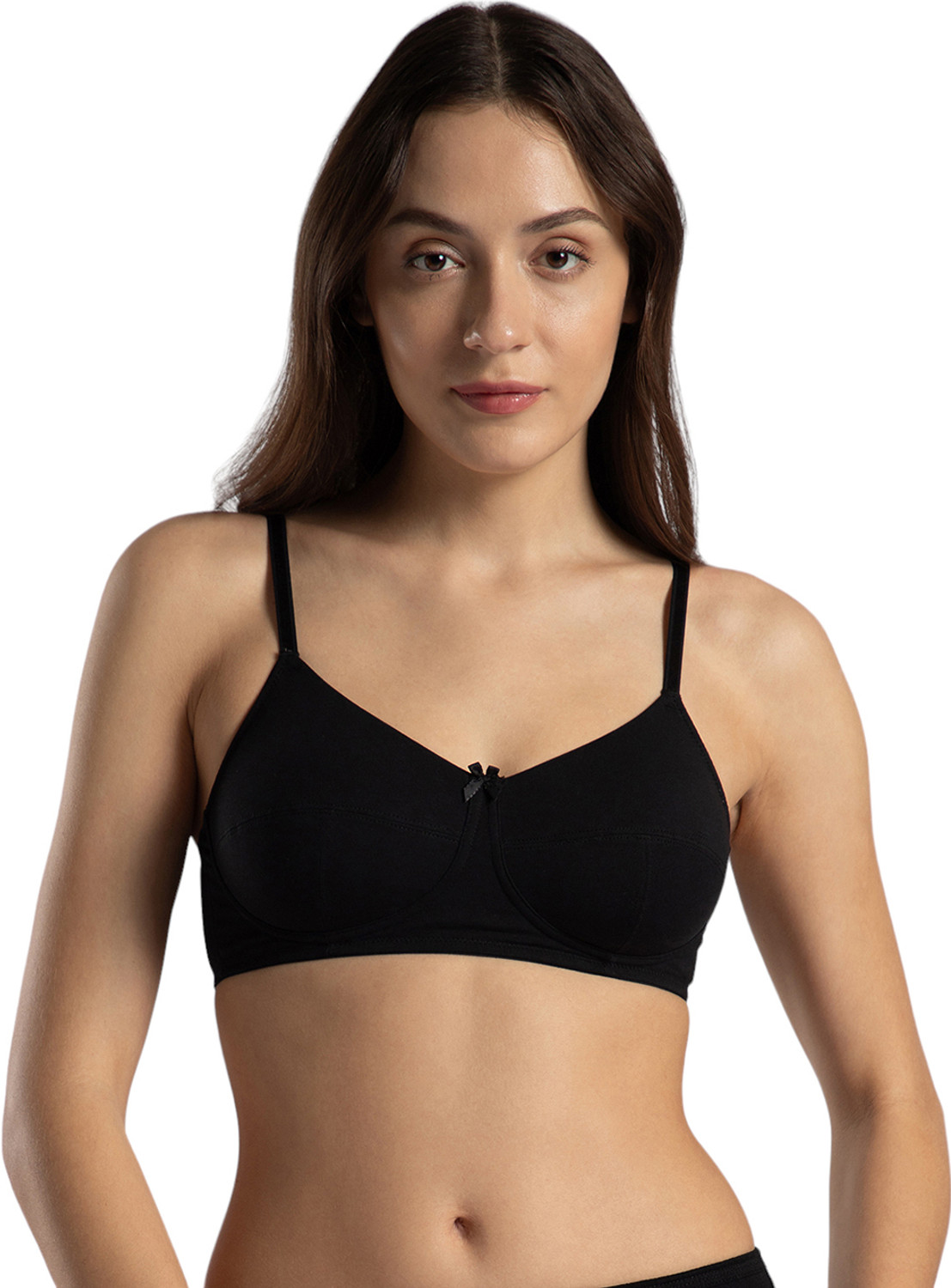 Image of VAN HEUSEN Women Cami Bra Non Padded Bra (Black)
