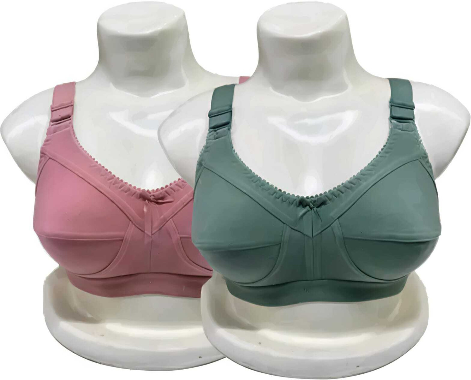 Image of Oumar Bibi Pack of 3 Women Minimizer Non Padded Bra (Multicolor)