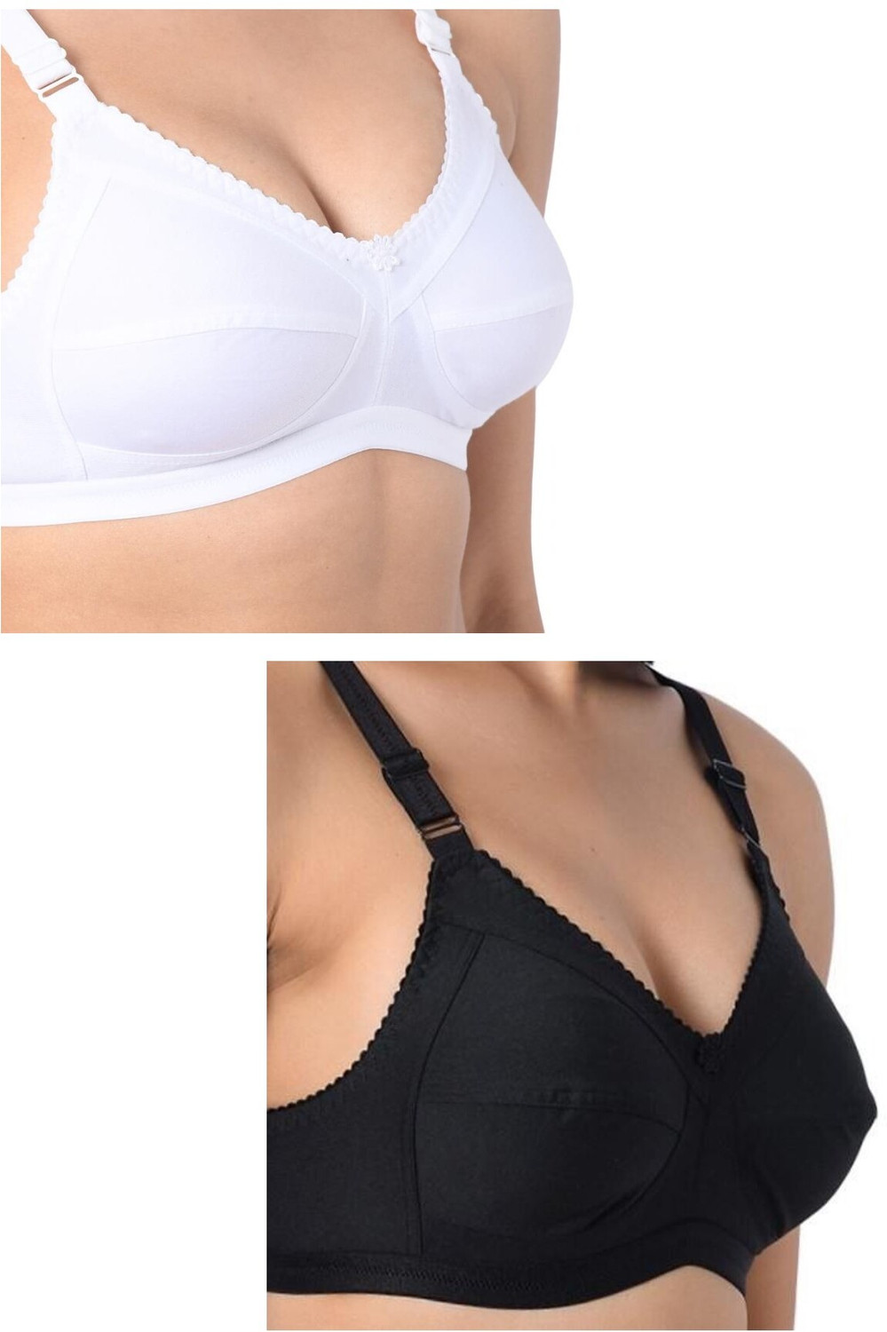 Image of Groversons Paris Beauty Women Full Coverage Non Padded Bra (Beige)