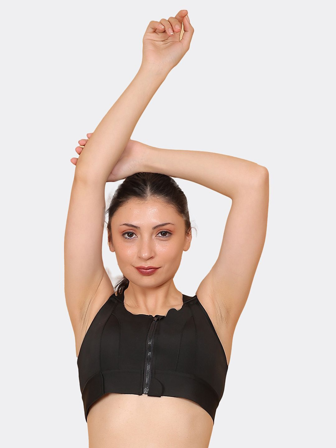 Image of EYEOFPANTHER Women Sports Lightly Padded Bra (Black)