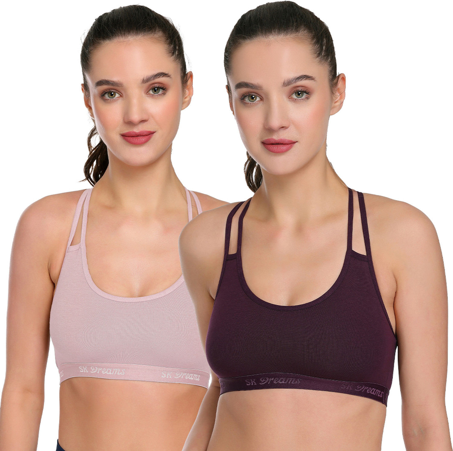 Image of Kesar Lingeries Women Sports Lightly Padded Bra (Light Green)