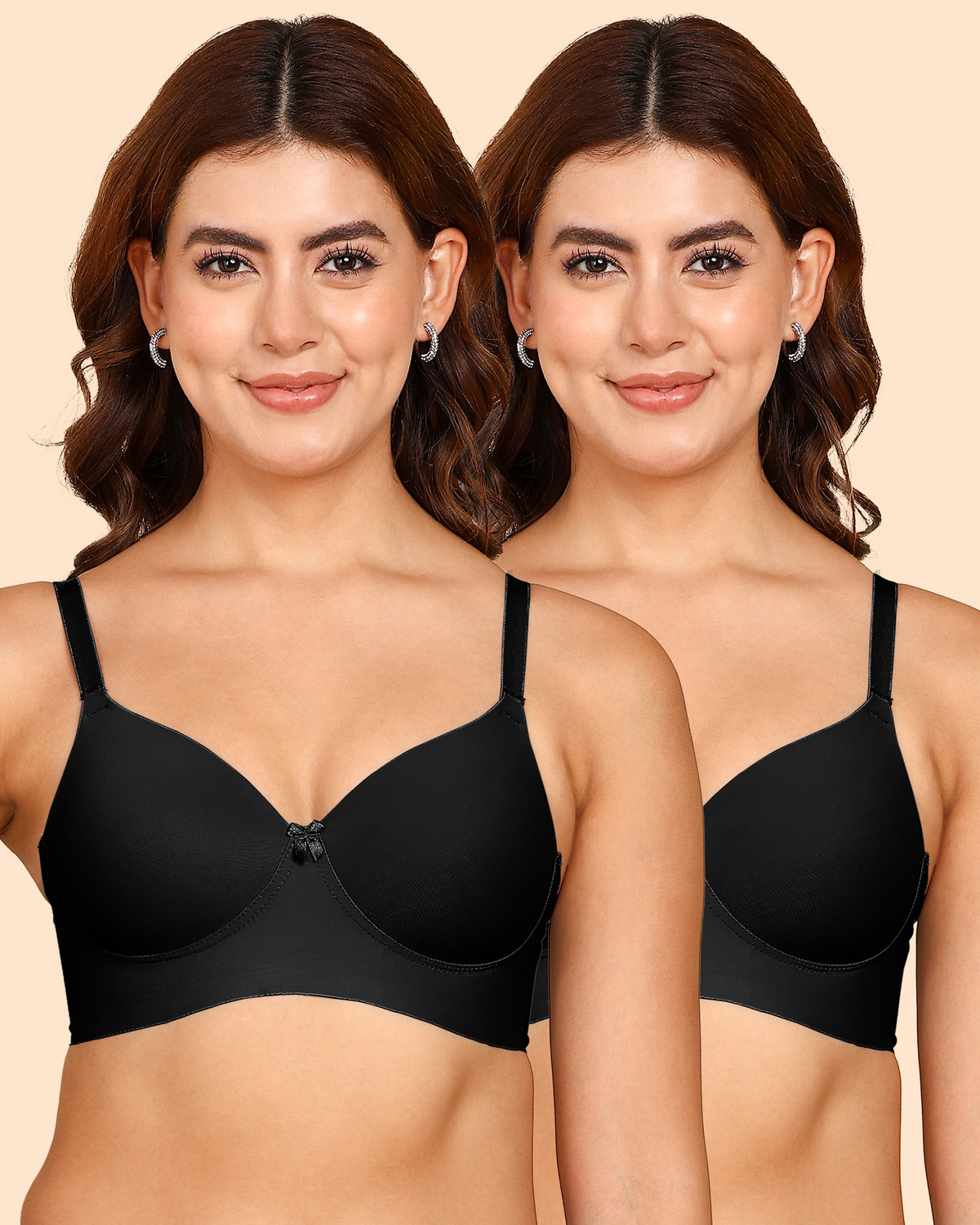 Image of ZIVAME Women Full Coverage Lightly Padded Bra (Pink)