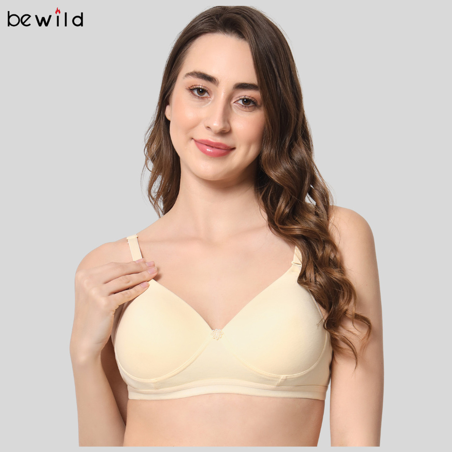 Bewild Backless Padded Bra Beige - Image 4
