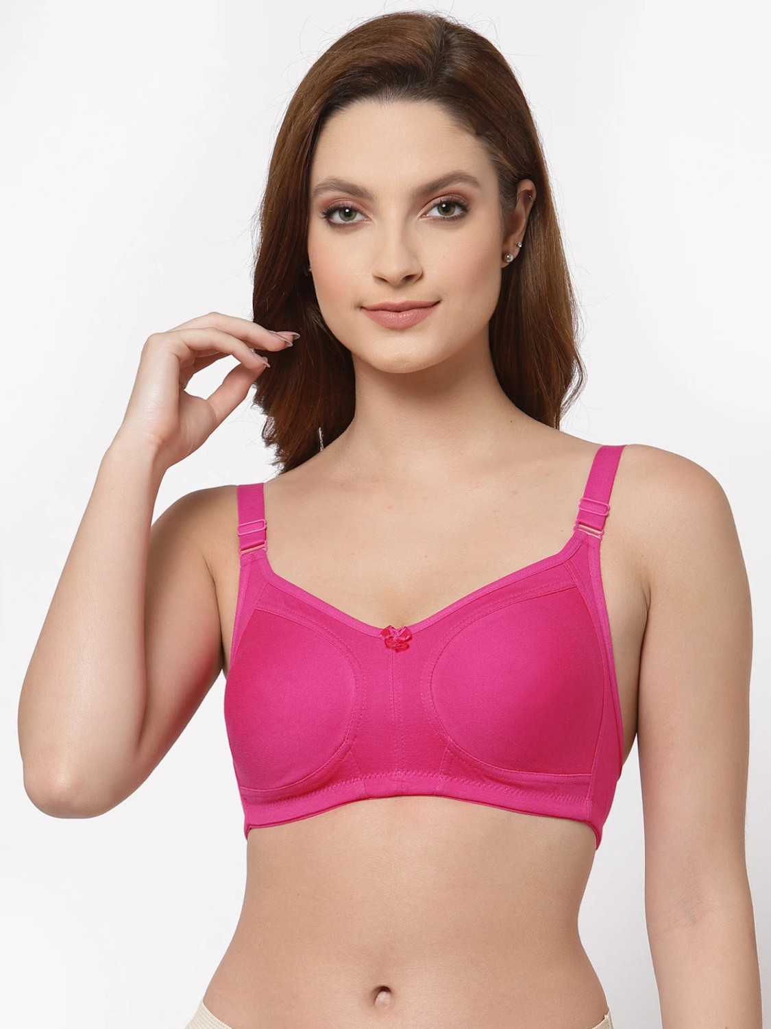 Image of Floret Women Minimizer Non Padded Bra (Yellow)