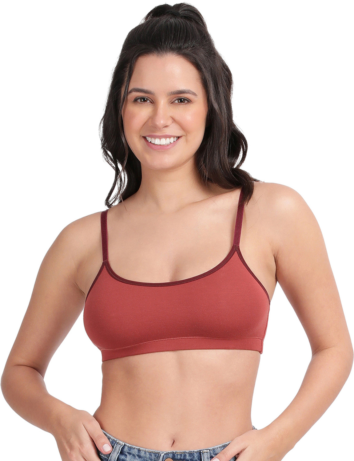 Image of VAN HEUSEN Women Cami Bra Non Padded Bra (Black)