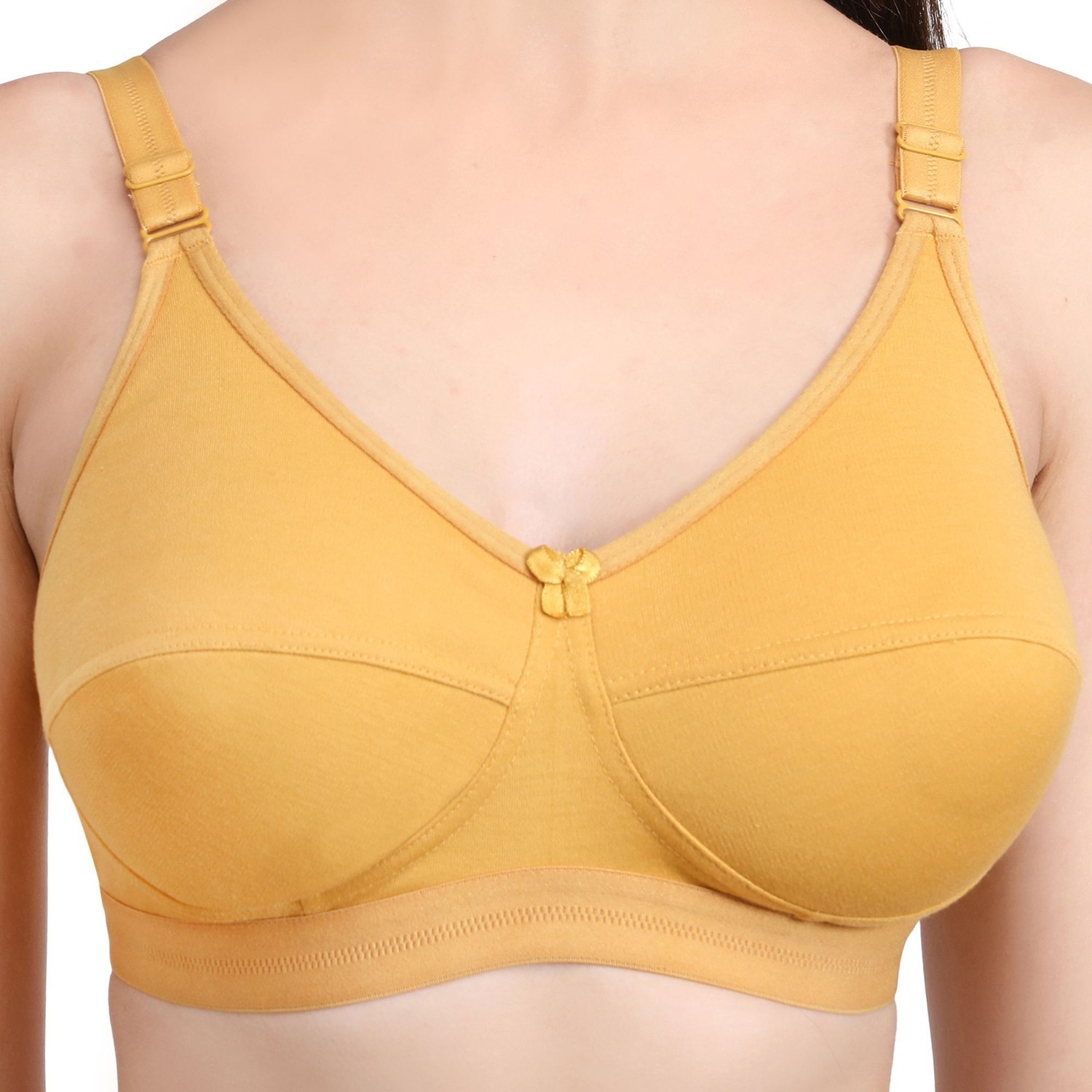 Image of Bella Beauty Women Cami Bra Non Padded Bra (Yellow)