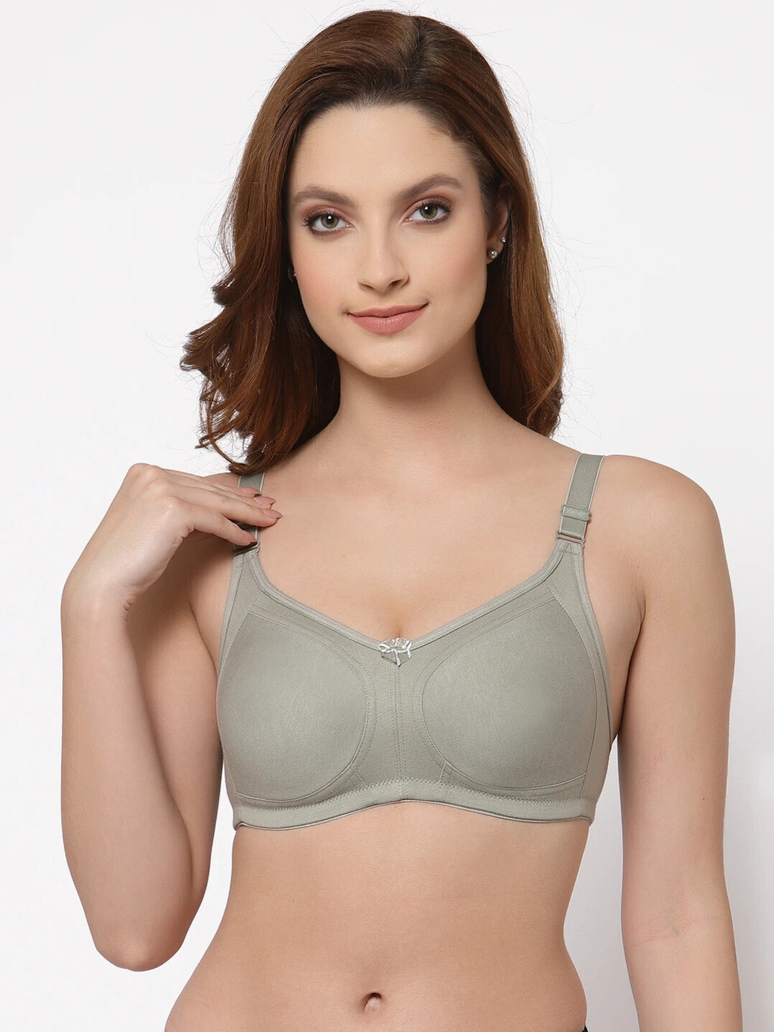 Image of Floret Women Minimizer Non Padded Bra (Yellow)