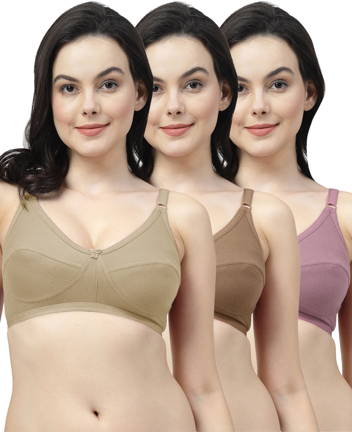 Image of Shyam Sons FLAIR Women Full Coverage Non Padded Bra (Pink)