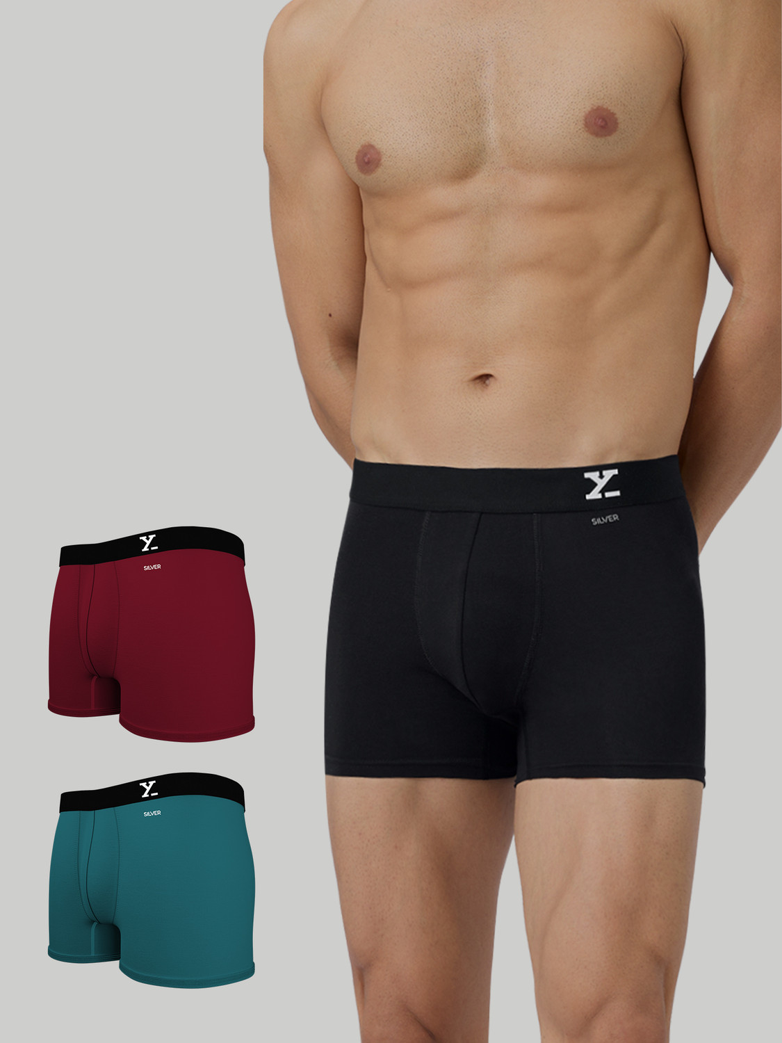 Image of XYXX Pack of 2 Uno Intellisoft Micro Modal Solid Men Trunk
