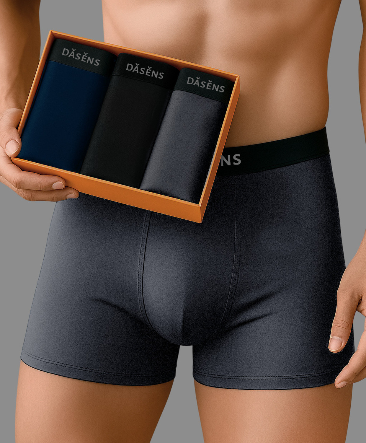 Image of Dasens Pack of 3 Solid Men Trunk