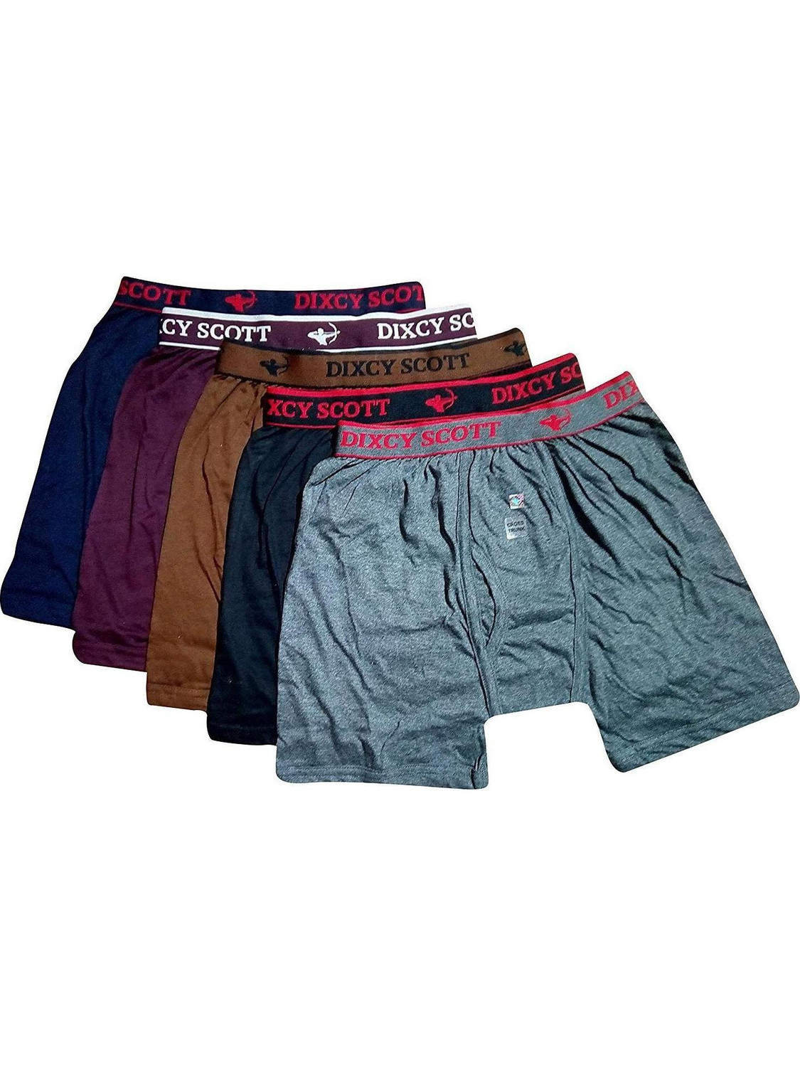 Image of DIXCY SCOTT Pack of 5 Solid Men Brief