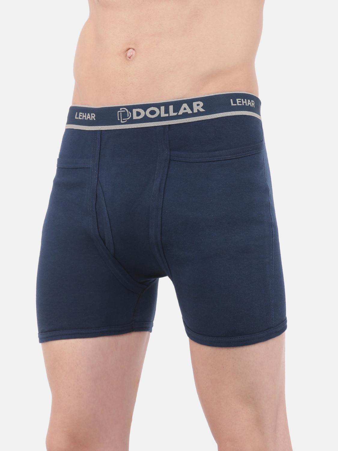 Image of Dollar Pack of 5 Dollar Lehar Mens Combed Cotton Trunk - Pack of 5 - Actual Colour May Vary Solid Men Trunk