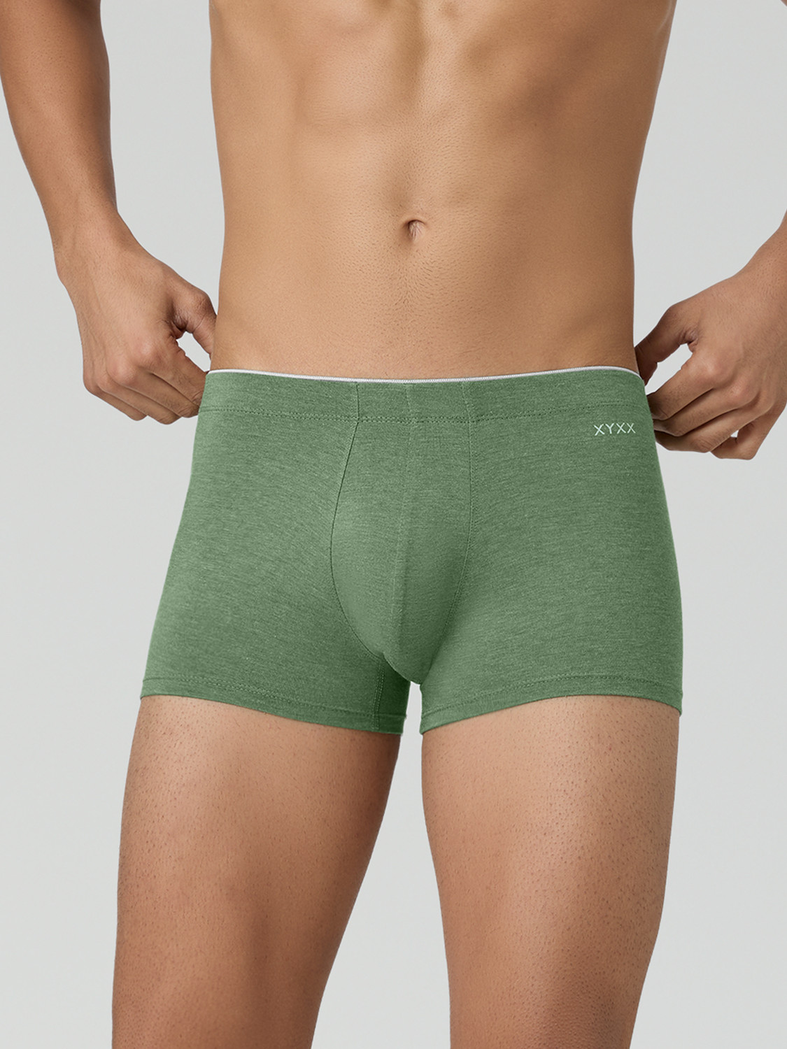 Image of XYXX Pack of 1 UNO Medley Underwear IntelliSoft Micro Modal Solid Men Trunk