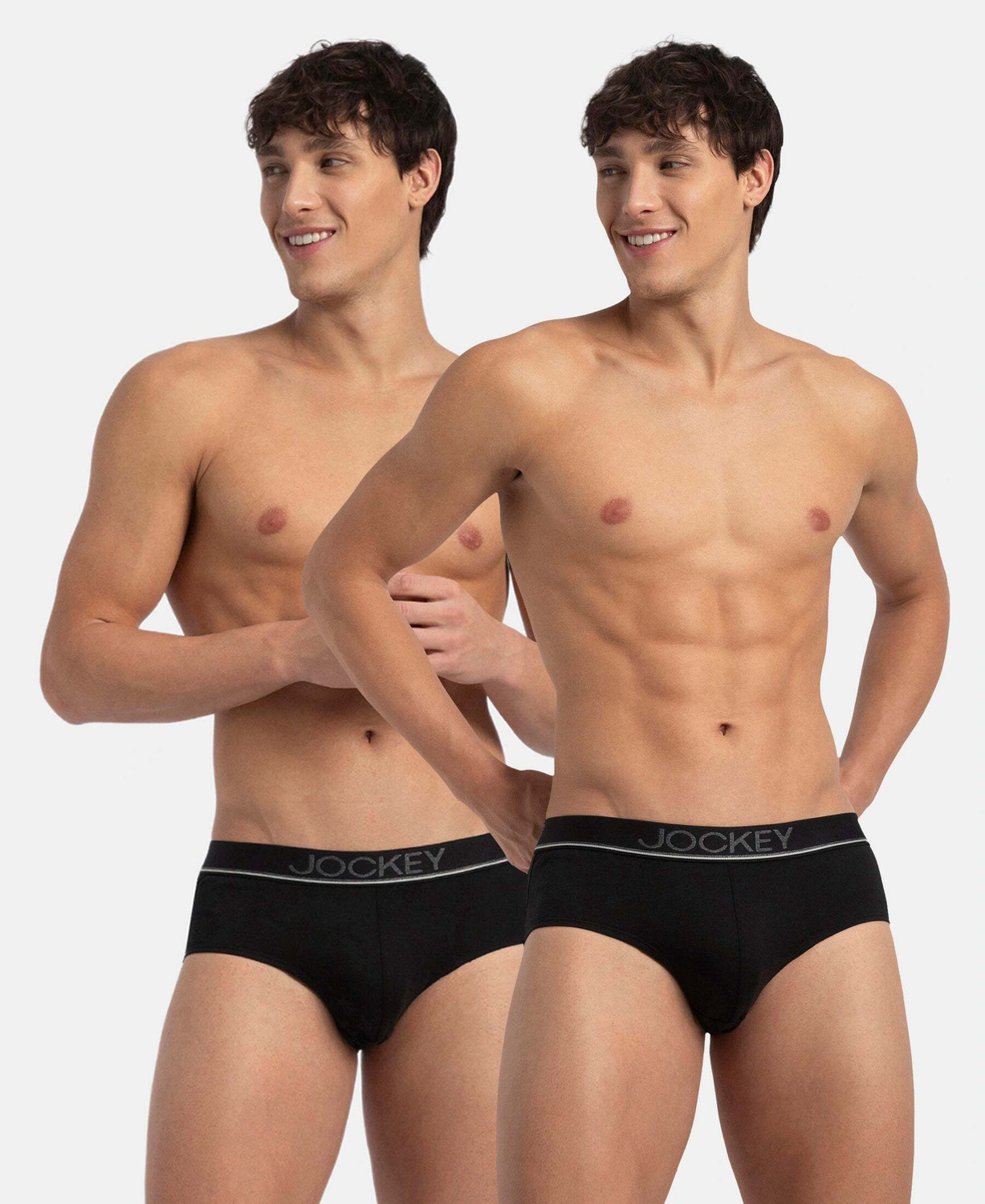JOCKEY Pack of 2 8037 Super Combed Cotton Solid Men Brief - Image 1
