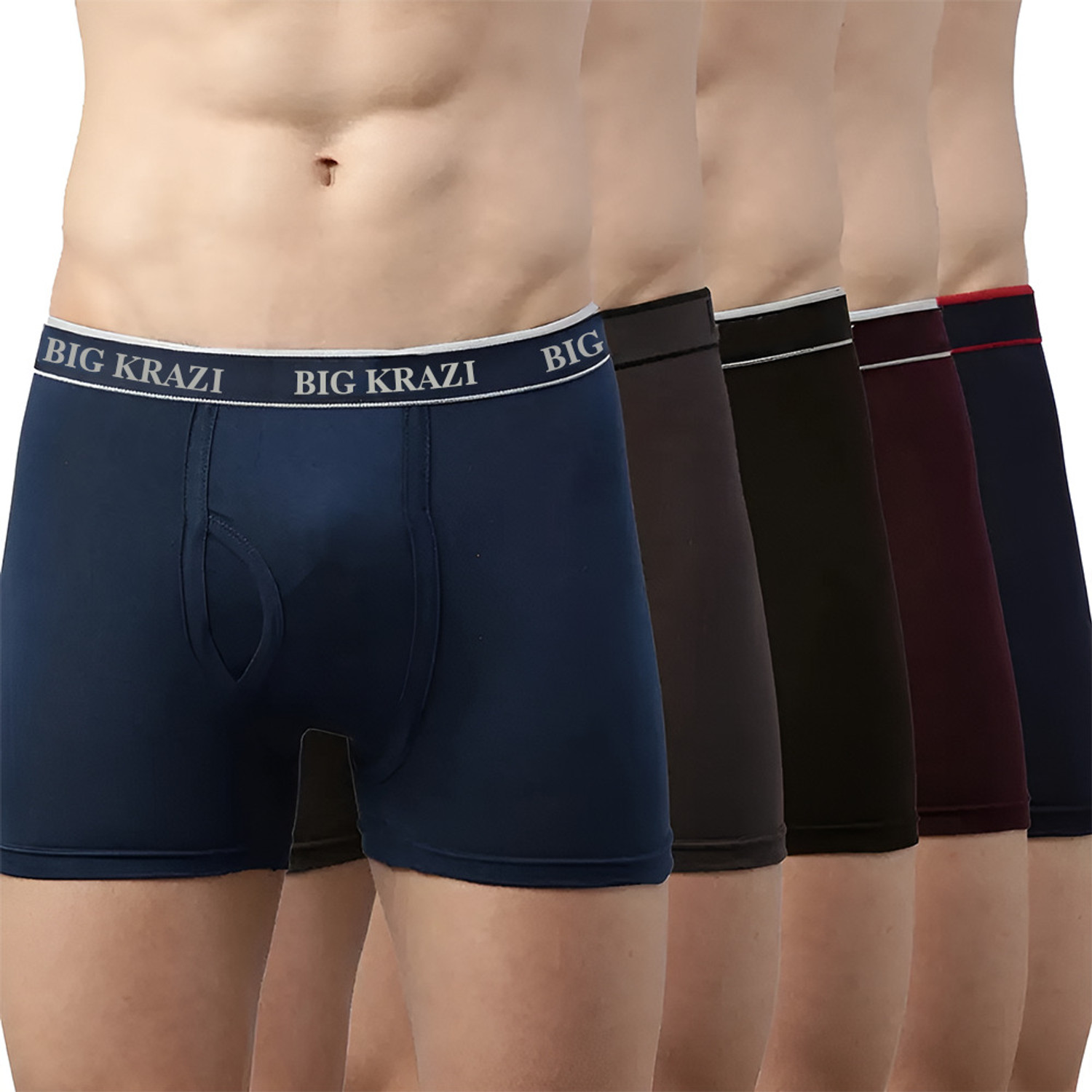 Image of Denlike Pack of 3 Solid Men Boxer