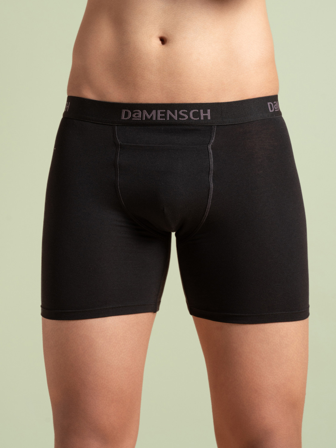 Image of Damensch Pack of 3 Feel Mint Cotton Anti-Bacterial Solid Men Trunk