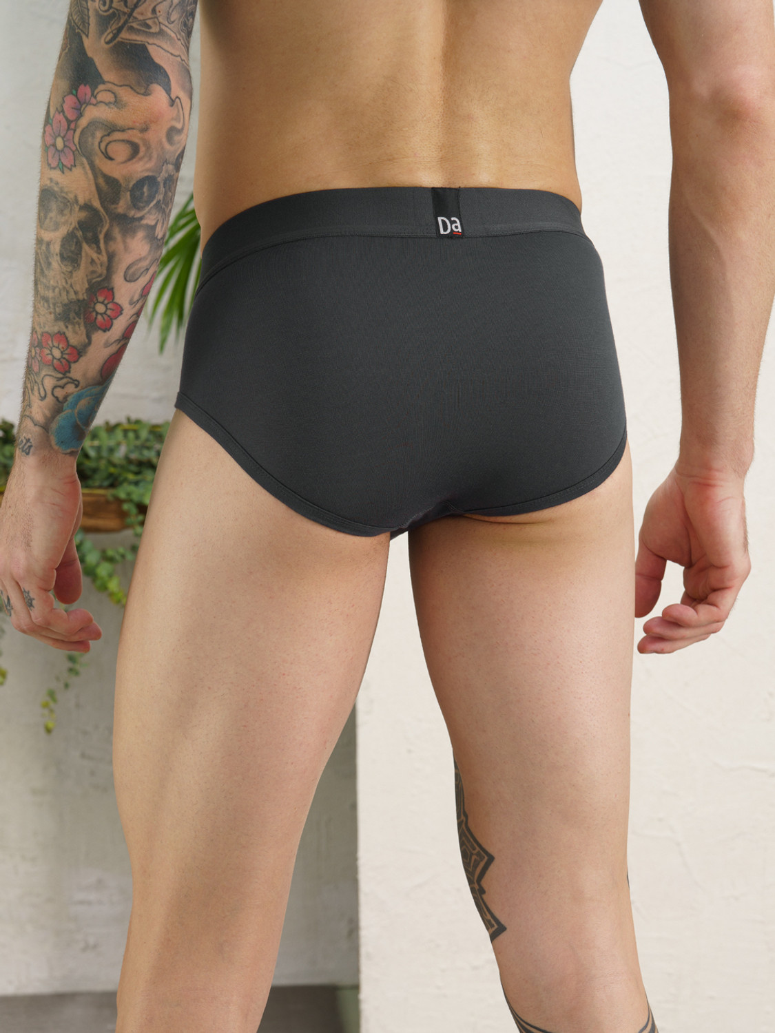 Image of Damensch Pack of 2 Deo-Soft Deodorizing V Shape Solid Men Brief