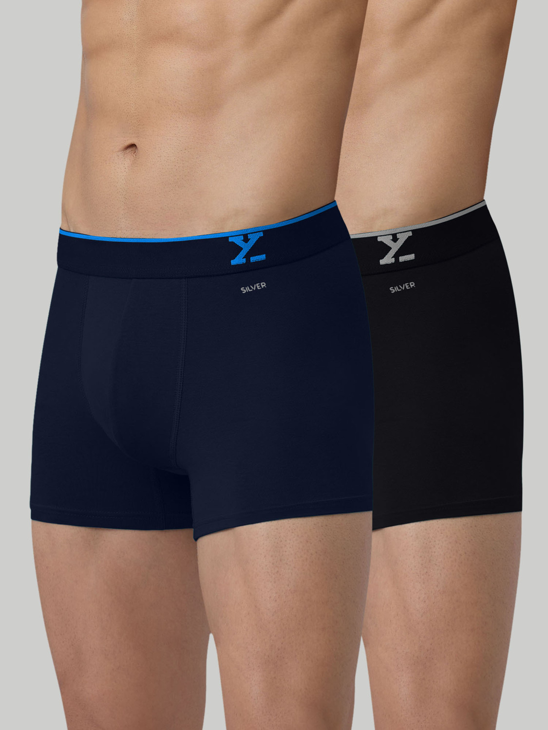 Image of XYXX Pack of 2 Uno Intellisoft Micro Modal Solid Men Trunk