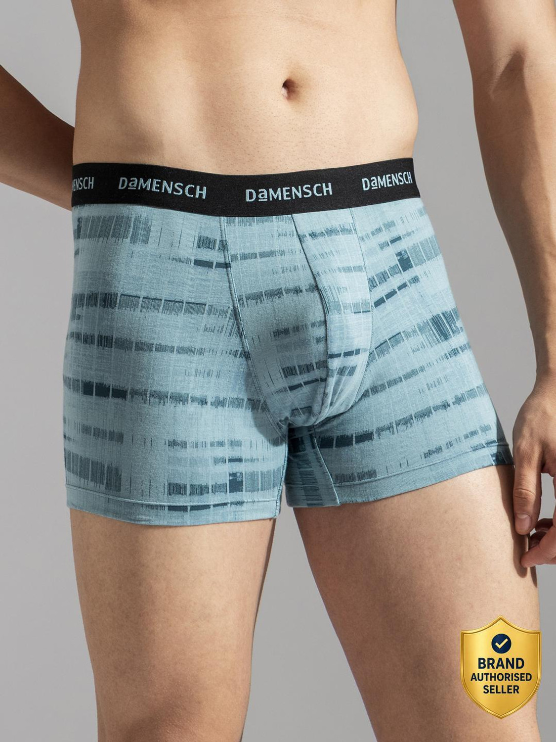 Image of Damensch Pack of 3 Combed Cotton Stretch Anti-Bacterial Solid Men Trunk