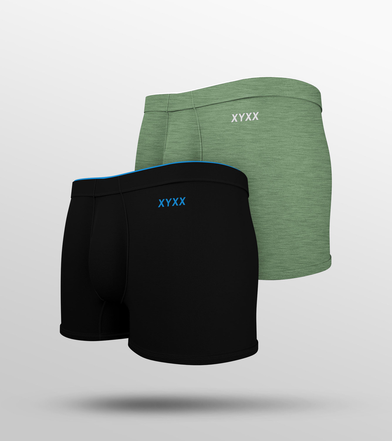 Image of XYXX Pack of 2 Uno Intellisoft Micro Modal Solid Men Trunk