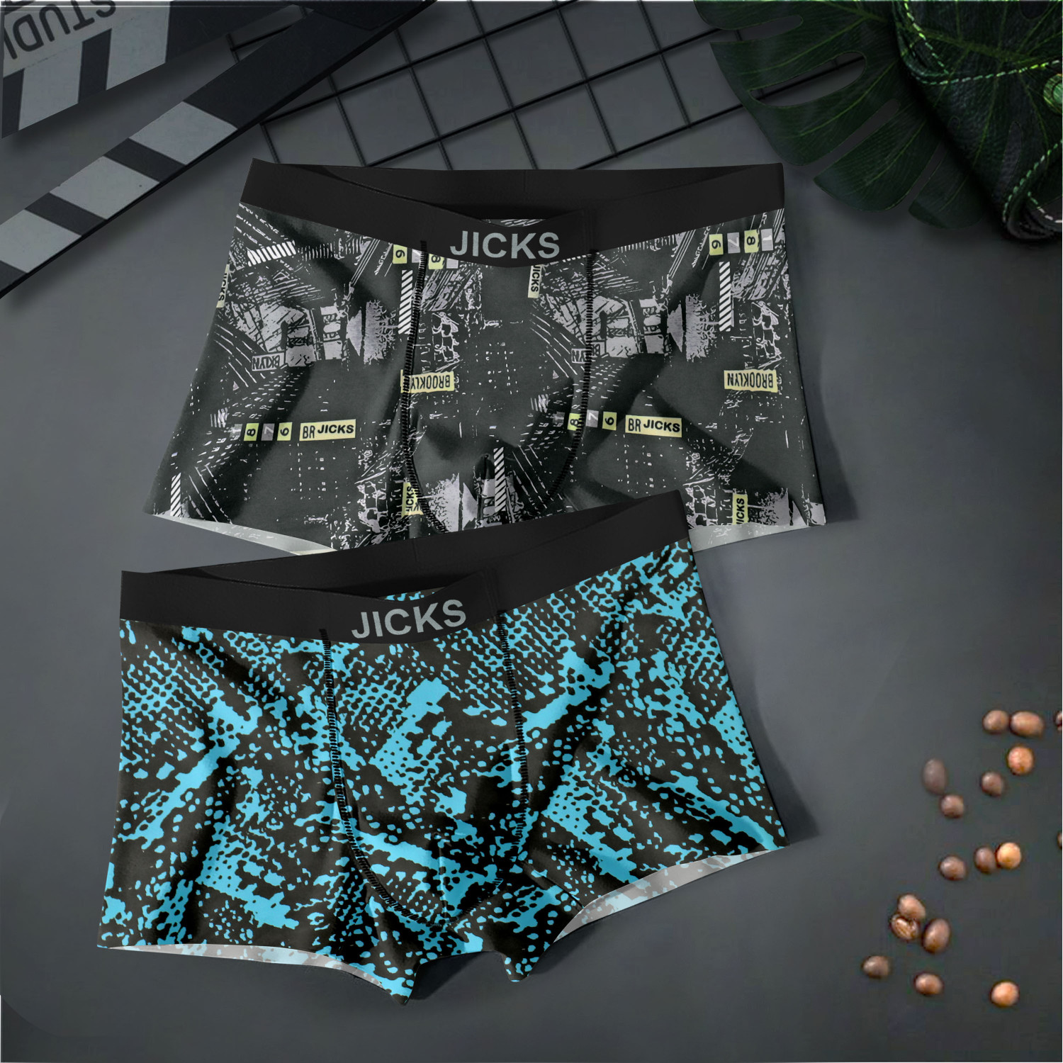 Image of Damensch Pack of 2 Combed Cotton Stretch Anti-Bacterial Solid Men Trunk