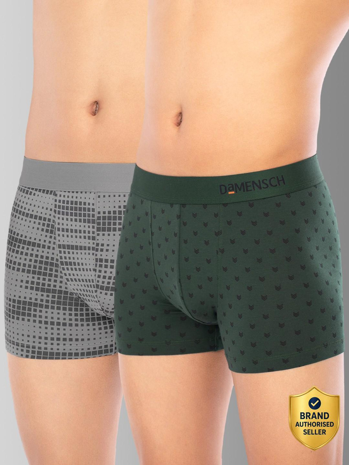 Image of Damensch Pack of 3 Micro Modal Stretch V Shape Solid Men Brief