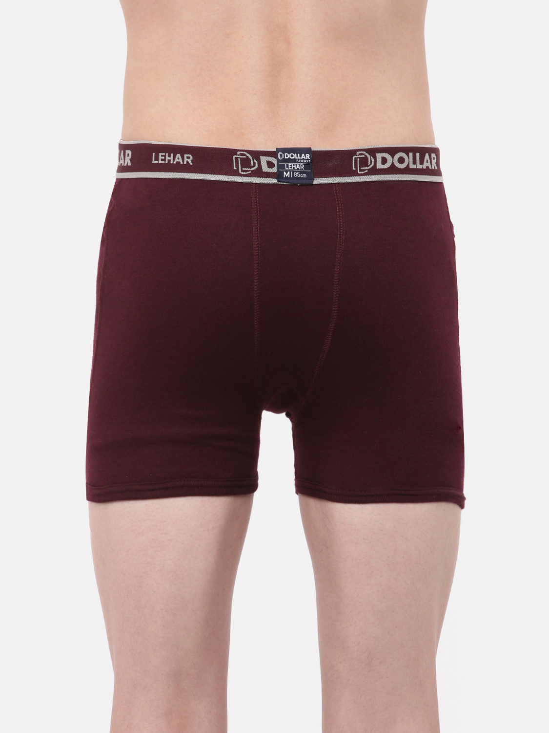 Image of Dollar Pack of 5 Dollar Lehar Mens Combed Cotton Trunk - Pack of 5 - Actual Colour May Vary Solid Men Trunk
